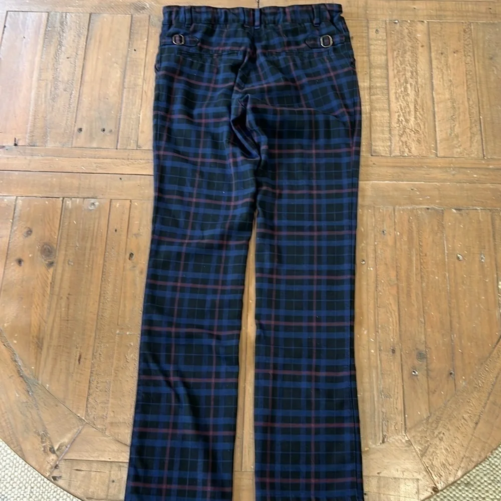 Jacadi plaid straight leg pants
